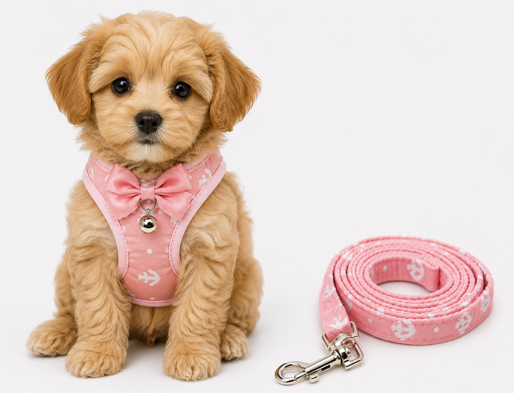 Adjustable Cat Harness With Leash – Soft Grid Chest Strap - PawPals