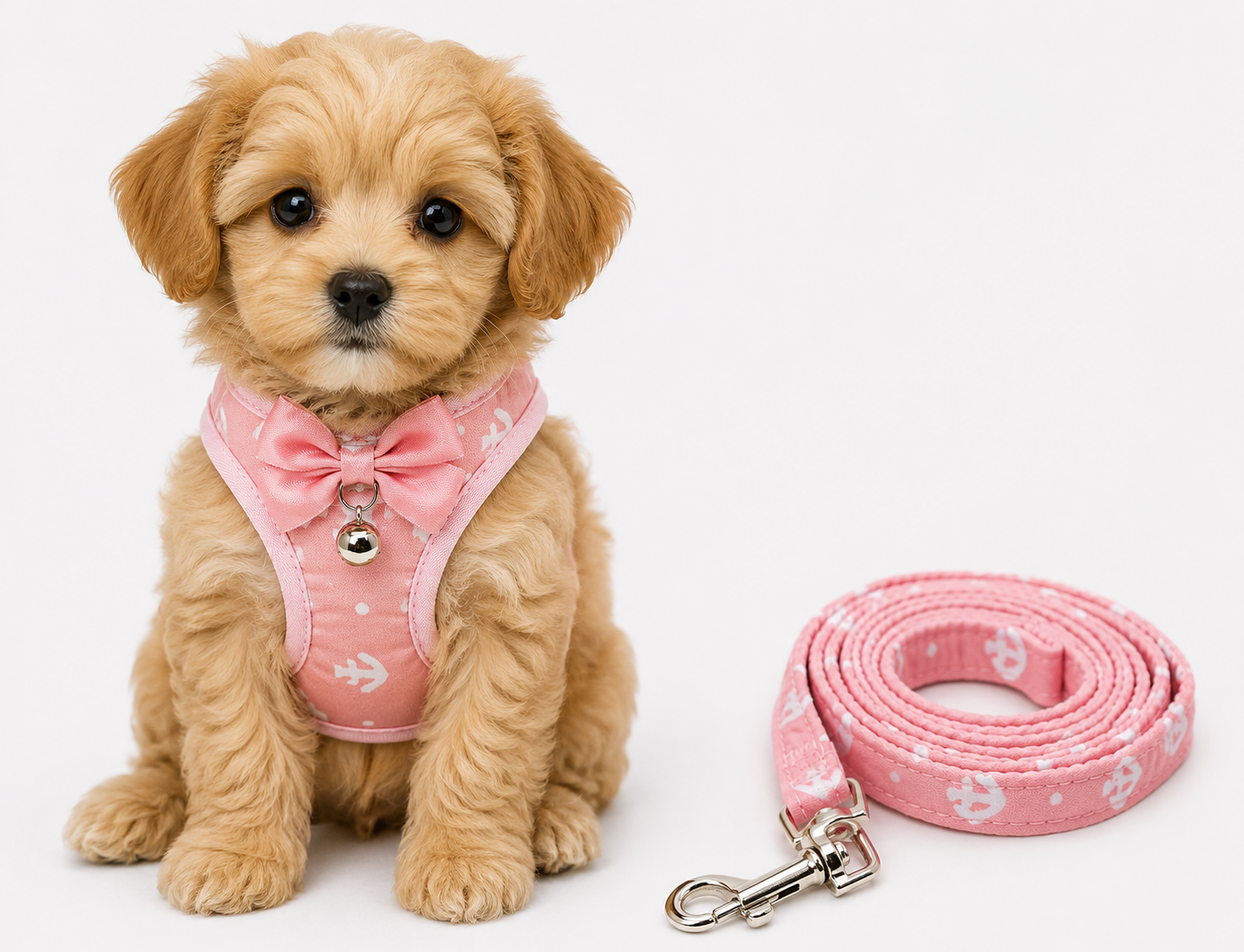 Adjustable Cat Harness With Leash – Soft Grid Chest Strap - PawPals