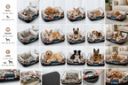 Canvas Pet Bed Nest for Dogs and Cats - PawPals