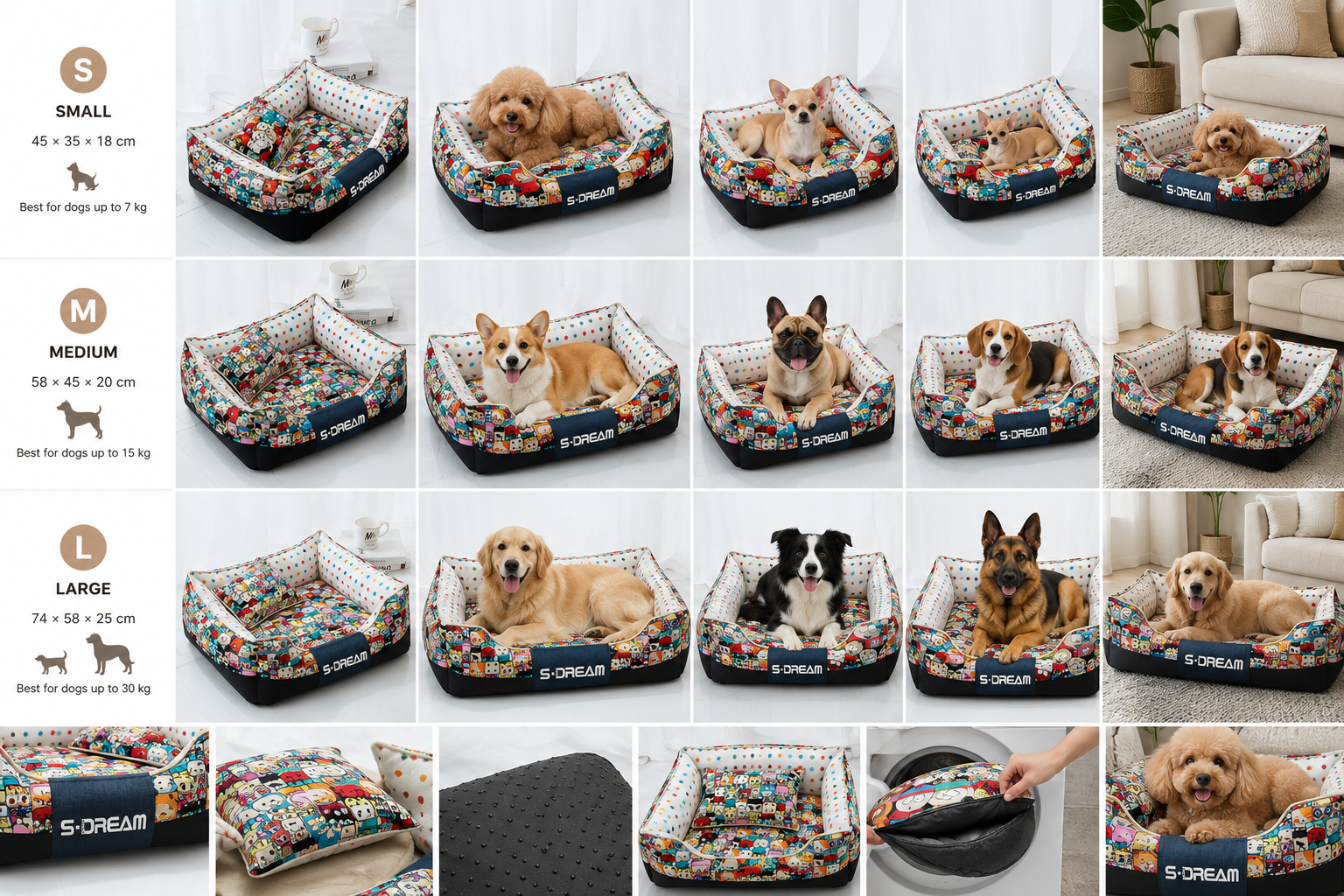 Canvas Pet Bed Nest for Dogs and Cats - PawPals