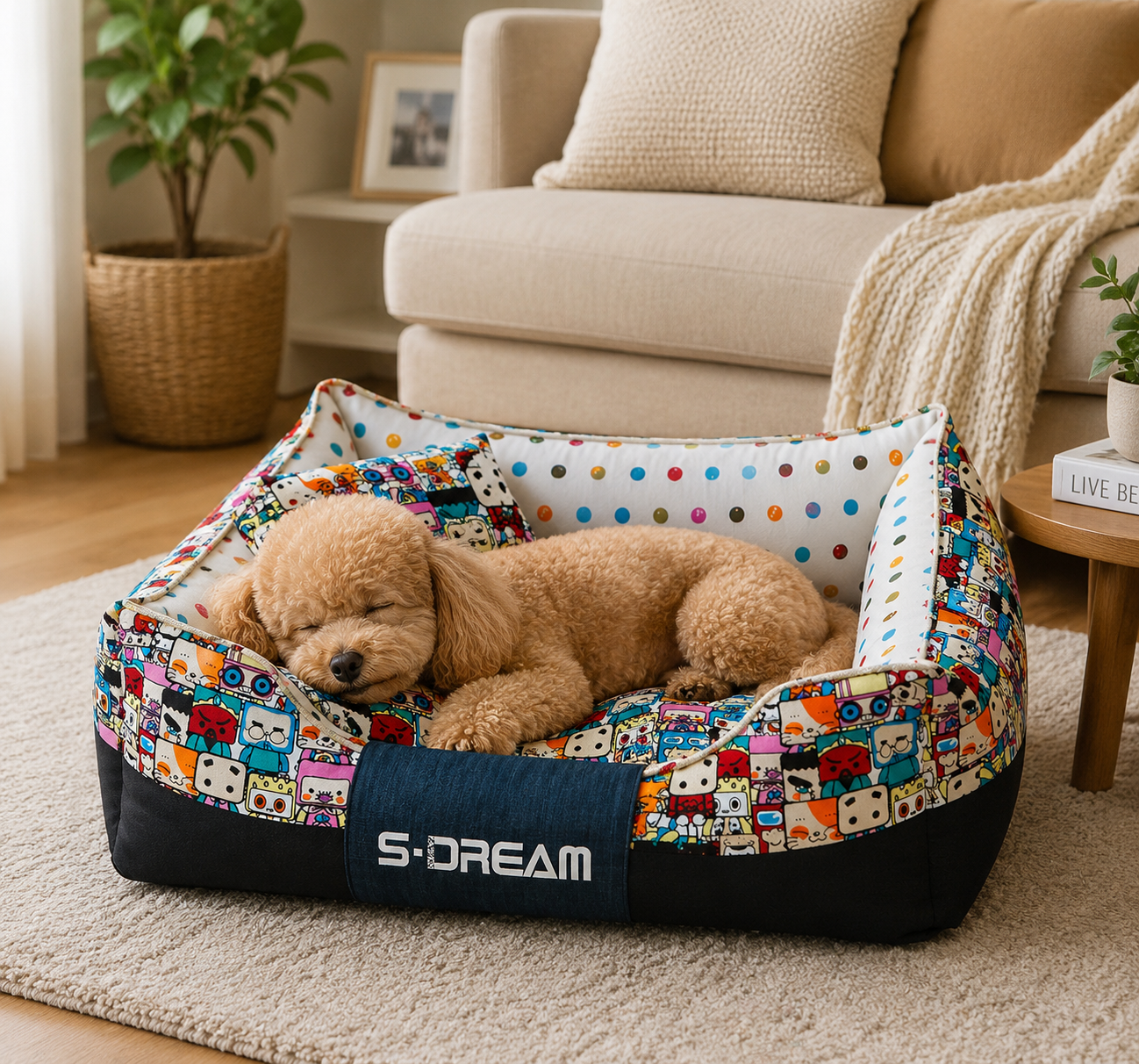 Canvas Pet Bed Nest for Dogs and Cats - PawPals