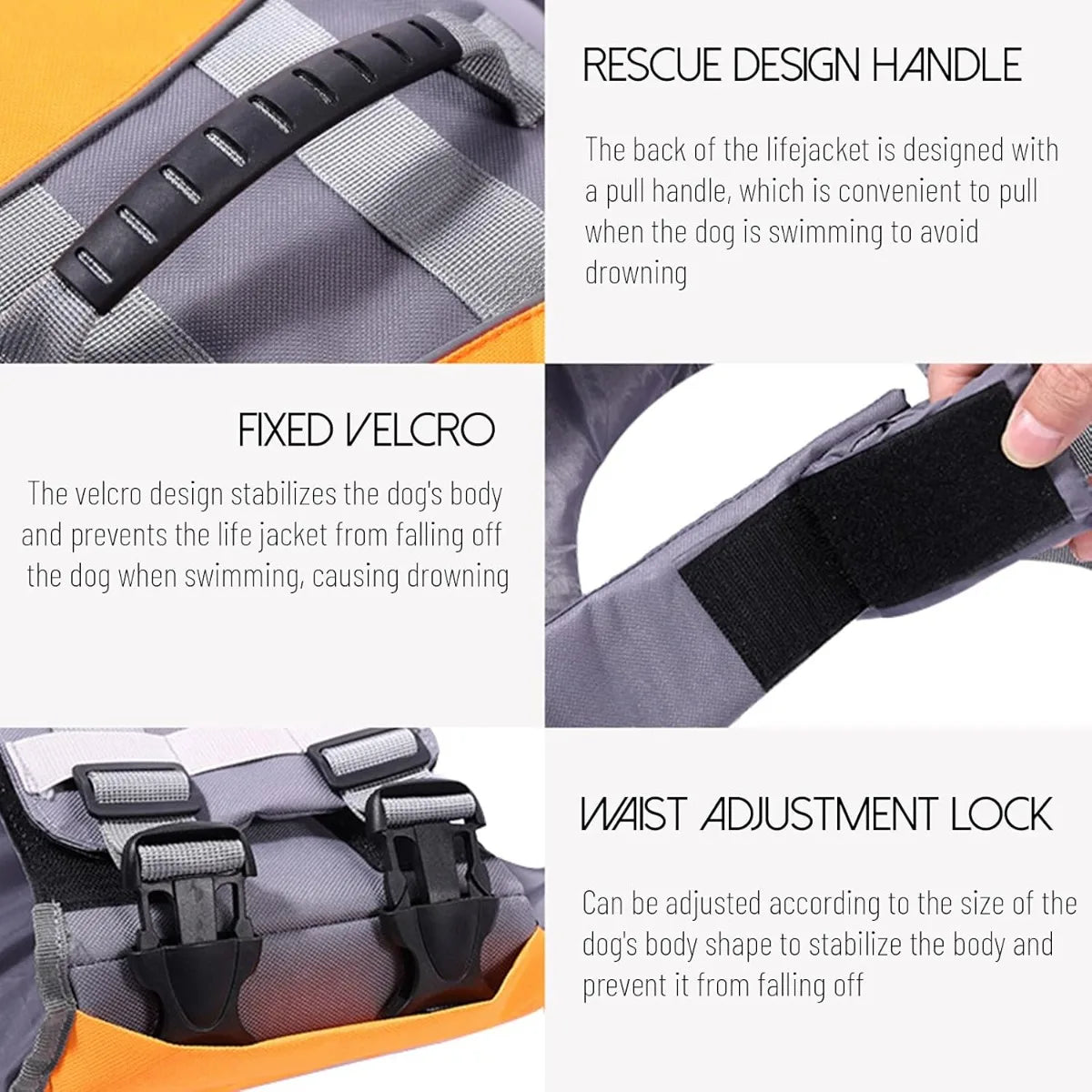 Adjustable Dog Life Jacket – Buoyant Safety Vest - PawPals